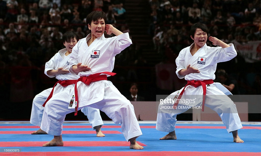 Japan team Miku Morioka, Suzuka Kashioka and Yoko Kimura